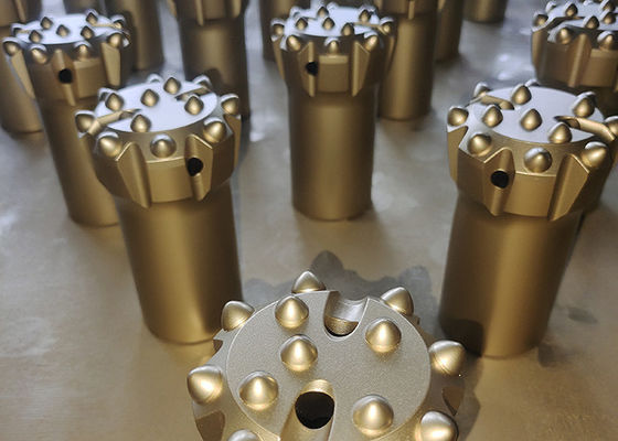 R32 76mm 45CrNi قطعات دکمه رشته با 13 کربید برای ابزار حفاری چکش بالا