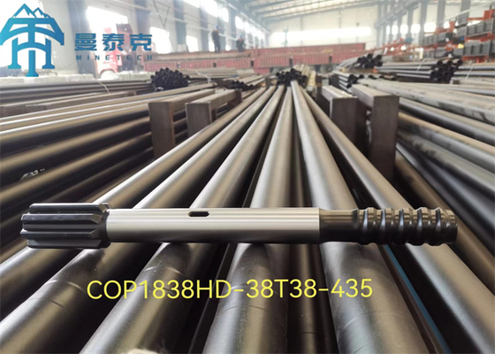 Thread T38 Shank Adapter for Tunneling Top Hammer Drill Tools with 380mm Length for Drifting and Tunneling Applications (دستورهای حفاری چکش بالا با طول 380 میلی متر برای برنامه های شناور و تونل سازی)