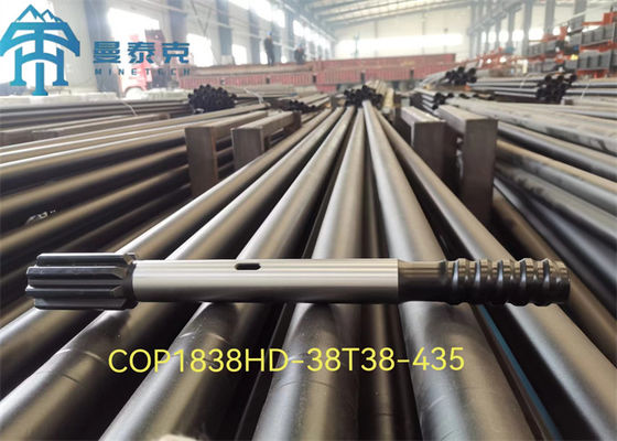 آداپتور سنگ شکن بالا T38 500mm مدل HLX5 فولاد کرومیوم مولیبدنوم با قدرت بالا برای حفاری سنگ