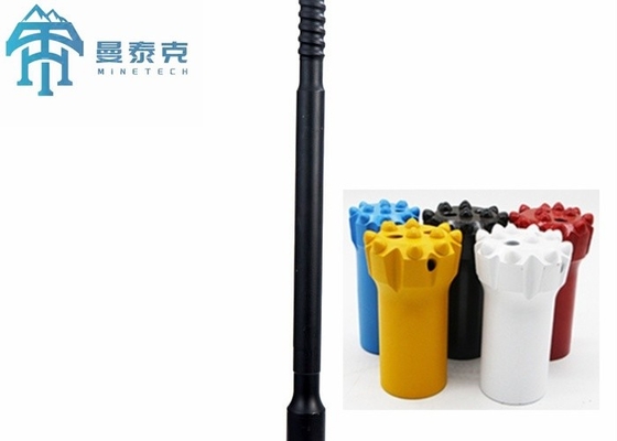 T38 سرعت میله MF 3660mm Thread سوراخ میله برای حفاری سنگ سخت