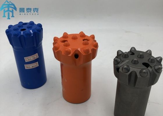 R38 76mm Thread Button Drill Bit Flat Face Drill Bit برای حفاری سنگ ها