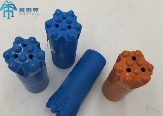 T38 89mm Thread Rock Drill Button Bits Bits برای حفاری و استخراج سنگ
