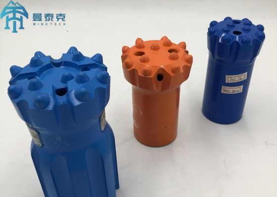 R38 76mm Thread Button Drill Bit Flat Face Drill Bit برای حفاری سنگ ها