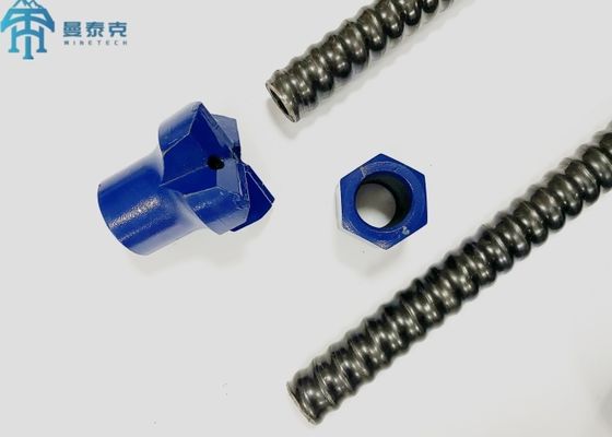 T40 3M Self Drilling Anchor Bar For Rock Bolting And Soil Nailing