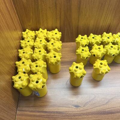 7 11 12 Degree Tapered Button Drill Bits Rock Drilling Tools For Quarry Mining