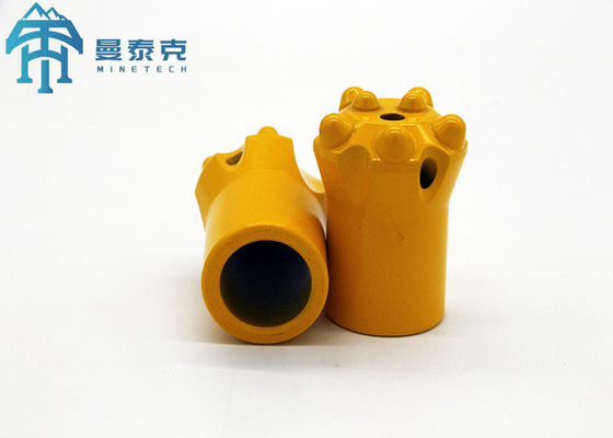 سوراخ سنگ Taper Button Bit Taper Broca 11° 7 استودی برای معدن