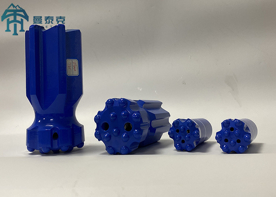 بیت های دکمه رزوه ای 115 میلی متری R25-32 GT60، ابزارهای حفاری زیرزمینی را جمع کنید