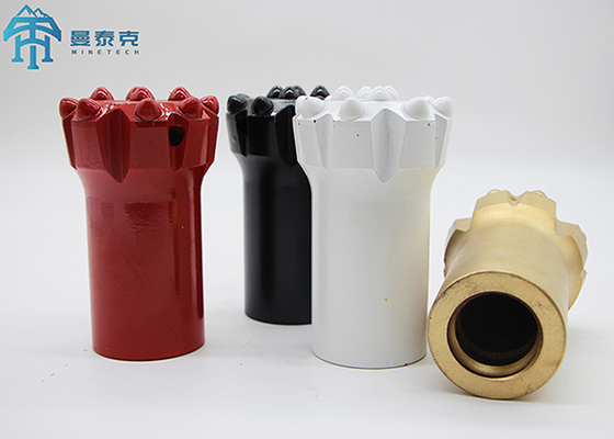 T45 Tungsten Carbide Thread Button Bit 1.42kg برای معدن