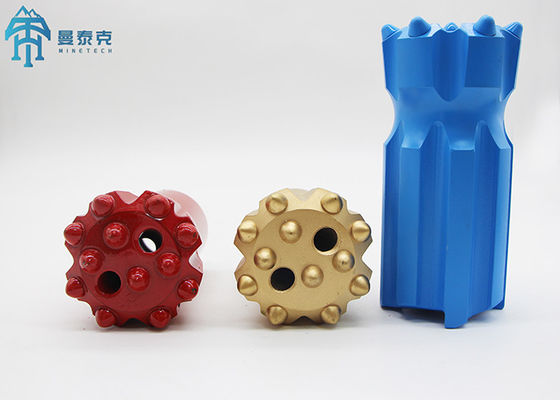 80 میلی متر دکمه جامبو ابزار حفاری سنگ T45 جمع کردن رزوه