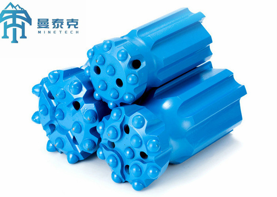 بیت های دکمه رزوه ای Retrac 89 میلی متری استخراج معادن زیرزمینی حفاری