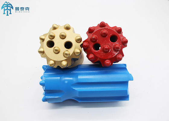 T45 Jumbo Retract Button Bit درمان گرمایی فولاد آلیاژ با قدرت بالا