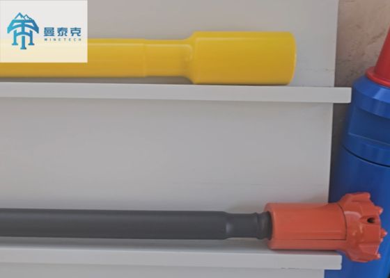 T45 ابزار حفاری صخره برای استخراج زیرزمینی با طول 3m 6m و نفوذ 10٪ بالاتر ساخته شده از فولاد آلیاژ 23CrNi3Mo