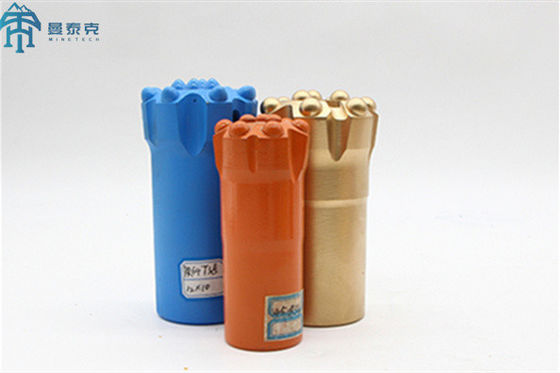 قطر بیت دکمه رزوه حفاری معدن طلا 51 میلی متر R32 کروی